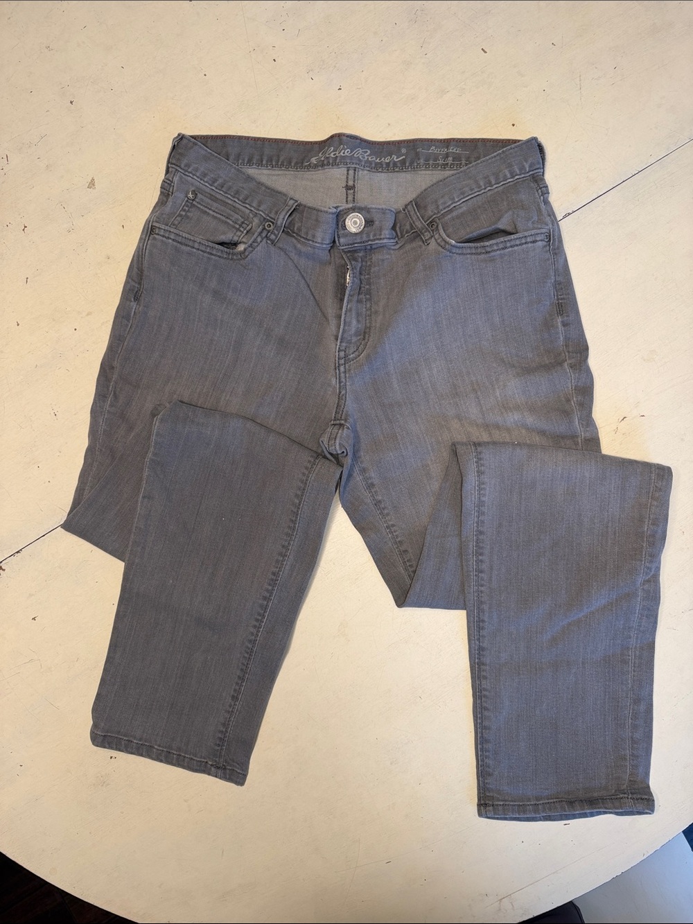 Eddie Bauer women’s Slim boyfriend Jeans in Gray size 8